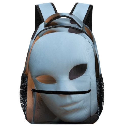 yanfind Children's Backpack Face Halloween Bokeh Conceptual Anonymous Portrait Preschool Nursery Travel Bag