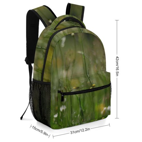 yanfind Children's Backpack Field Grassland Outdoors Countryside Farm Rural Meadow Plant Grass  Flower Public Preschool Nursery Travel Bag