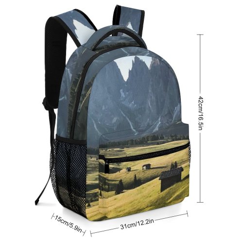 yanfind Children's Backpack Grass Landscape Grassland Outdoor Outdoors Rocky Scenic Cropland Agriculture Countryside Preschool Nursery Travel Bag