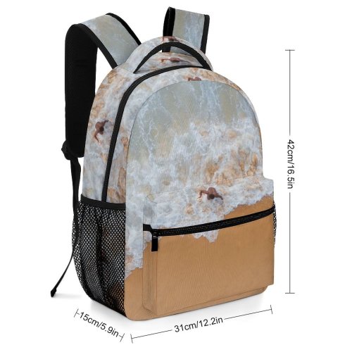 yanfind Children's Backpack Phuket Beach Shore  Aerial  Sand Outdoors Seashore Shot High Preschool Nursery Travel Bag