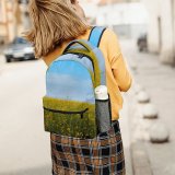 yanfind Children's Backpack Field Sky Rural Canola Outdoors Farm Wallpapers Grassland Images Landscape Preschool Nursery Travel Bag