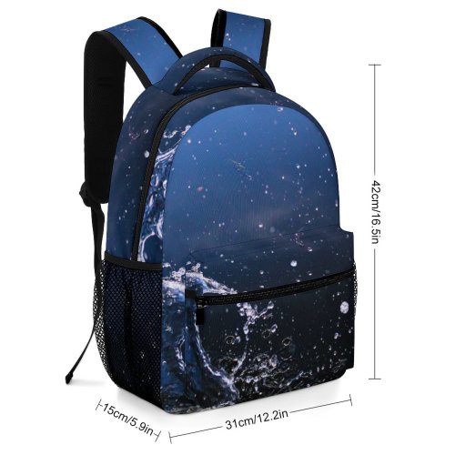yanfind Children's Backpack Aqua Desktop  Drop Droplets Texture Exposure Mac Waterdrop Preschool Nursery Travel Bag
