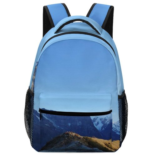 yanfind Children's Backpack Base Range Nepal Camp  Annapurna Snow Himal Lumle Free Preschool Nursery Travel Bag