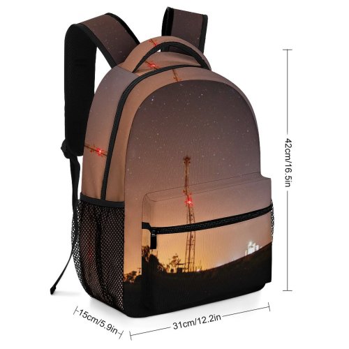 yanfind Children's Backpack Dark Exploration Observatory Astrology Sunset Planet Evening Travel Milky Light Galaxy Preschool Nursery Travel Bag
