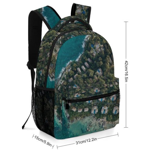 yanfind Children's Backpack Landscape Island Beach Domain Pictures Sea Banyan Outdoors Islands Grey Tree Preschool Nursery Travel Bag