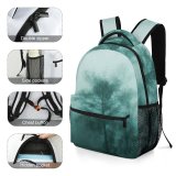 yanfind Children's Backpack Fog Outdoors Mist Island Tree Cool Pics Nautre Snow Misty Grey Preschool Nursery Travel Bag