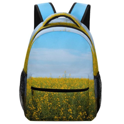 yanfind Children's Backpack Field Sky Rural Canola Outdoors Farm Wallpapers Grassland Images Landscape Preschool Nursery Travel Bag