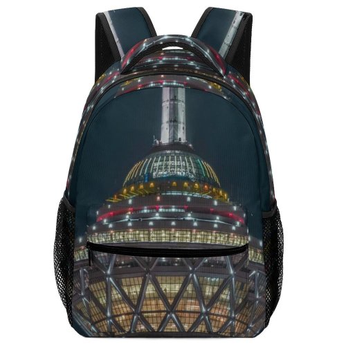 yanfind Children's Backpack Attract Center Tall Street Industrial City Dark Design Shiny  Highlight Illuminate Preschool Nursery Travel Bag