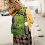 yanfind Children's Backpack Grassland Outdoors Cute Little Young Stag Hayfield Fur Preschool Nursery Travel Bag