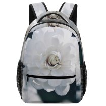 yanfind Children's Backpack  Dahlia Flower Plant Grey Rose Petal Public Domain Preschool Nursery Travel Bag