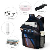 yanfind Children's Backpack  Focus Christianity Religion Design Aisle Columns Lights Wooden Church Architecture Preschool Nursery Travel Bag