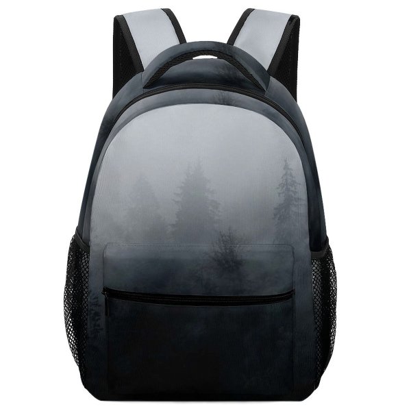 yanfind Children's Backpack Fog Outdoors Mist Alps Bavaria Grey Hiking Landscape Forest  Apls Threes Preschool Nursery Travel Bag