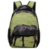 yanfind Children's Backpack Cattle Cow Field Grassland Outdoors Countryside Farm Rural Meadow Pasture Ranch Grazing Preschool Nursery Travel Bag