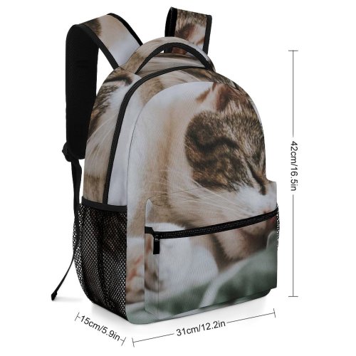 yanfind Children's Backpack Nose Pet Rest Creative Tiny Ear Bed Pictures Cute Kitten Grey Preschool Nursery Travel Bag