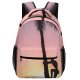 yanfind Children's Backpack Backlit Tree Sand Climbing Sunset Landscape Evening Island Beach  Sunrise Tropical Preschool Nursery Travel Bag