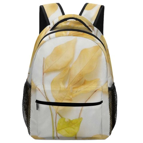 yanfind Children's Backpack Face Art Leaf Plant Flora Dry Leaves Photo Portrait Origami Creative Commons Preschool Nursery Travel Bag