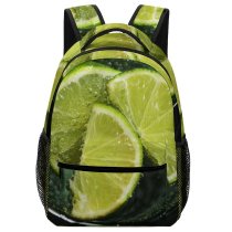 yanfind Children's Backpack Freshness Detox Refreshment Refreshing Lemon Juice Tropical Fruit Glass Lime Preschool Nursery Travel Bag