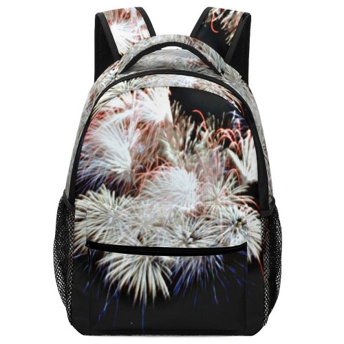 yanfind Children's Backpack Fireworks Organism Event Night Diwali Midnight Fte Preschool Nursery Travel Bag