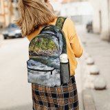 yanfind Children's Backpack Autumn Beauty Flowing Great Smoky Mountains National Park Leaf Relaxation River Rock Preschool Nursery Travel Bag