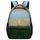 yanfind Children's Backpack Countryside West Pictures Grassland Outdoors Bandung Rahayu Free Birds Java Field Preschool Nursery Travel Bag