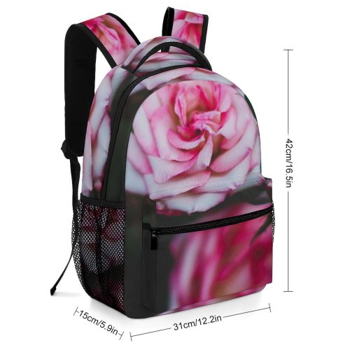 yanfind Children's Backpack Flower Plant Rose Flora Carnation  Bud Leaf Leaves Floral Bloom Outdoors Preschool Nursery Travel Bag