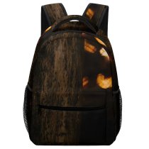yanfind Children's Backpack Creative Logs Guard Fire Warmth Fireplace Cutting Burning Wood Flame Dark Preschool Nursery Travel Bag