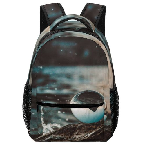 yanfind Children's Backpack Fair H Ball Landscape Daylight Glass Outdoors Seashore O Reflection Preschool Nursery Travel Bag