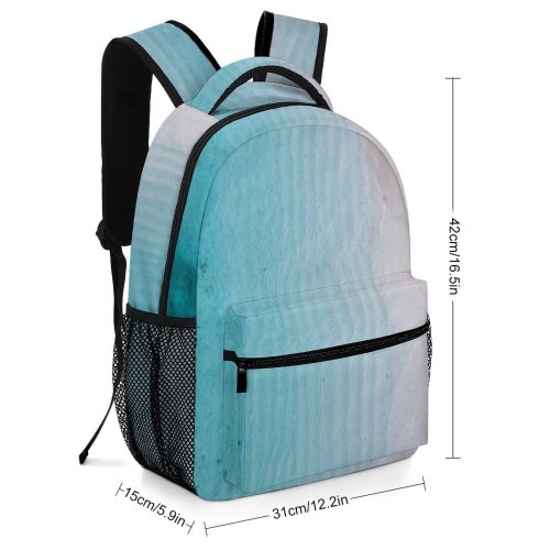 yanfind Children's Backpack Beautiful Facebook Rough Sand H Daylight  Island Beach Turquoise Outdoors Abstract Preschool Nursery Travel Bag