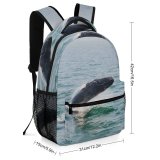 yanfind Children's Backpack Humpback Whale States Harbor Explore Wildlife Free Ocean  Maine Travel Preschool Nursery Travel Bag