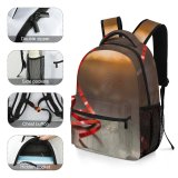 yanfind Children's Backpack  Bokeh Focus Ribbon Blurry Christmas Decoration Round Wooden Ball Lights Ornament Preschool Nursery Travel Bag