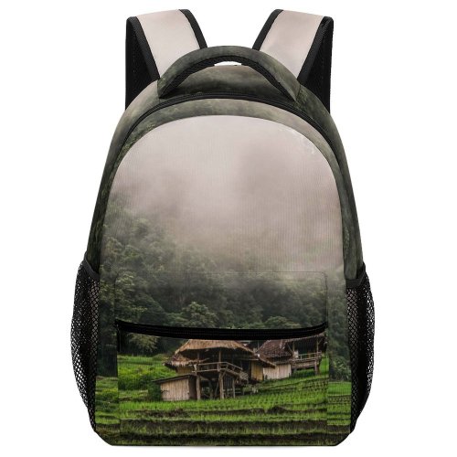 yanfind Children's Backpack Field Grassland Outdoors Countryside Paddy Plant Vegetation Mueang Pan Land Rainforest Tree Preschool Nursery Travel Bag