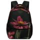 yanfind Children's Backpack  Focus Purple Beautiful Plant Delicate Flowers Depth Field Growth Blooming Pollen Preschool Nursery Travel Bag