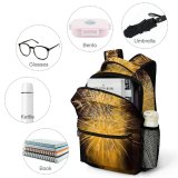 yanfind Children's Backpack Fireworks Sylvester Year Feuerwerk Colours Dark Night Beautiful Eve Neujahr Textures Preschool Nursery Travel Bag