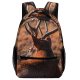 yanfind Children's Backpack Outdoors Reindeer Stag Moose Horn Buck Bull Rut Antelope Grass Rack Fur Preschool Nursery Travel Bag