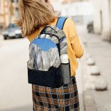 yanfind Children's Backpack Argentière Peak Mont Creative Pictures Outdoors Grey Range  France Blanc Preschool Nursery Travel Bag