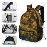 yanfind Children's Backpack Colours Leaf Plant Creative Pictures Outdoors Tree Grass Maple Art Autumn Preschool Nursery Travel Bag