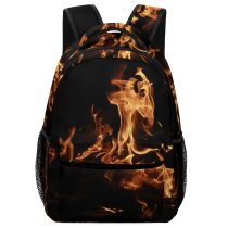 yanfind Children's Backpack Hearth Pyro Creative Warm Fire Abstract Light Fireplace Calm Flame Preschool Nursery Travel Bag