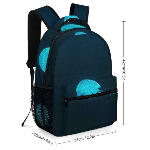 yanfind Children's Backpack Beautiful Dark Invertebrate Exploration Science Underwater Aquatic Jellyfish Marine Aquarium Diving Luminescence Preschool Nursery Travel Bag