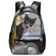 yanfind Children's Backpack India Pet Felidae Whiskers Field Focus MH  Adorable Staring Furry Depth Preschool Nursery Travel Bag
