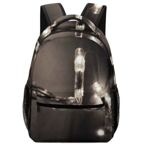 yanfind Children's Backpack  Art Lamps Energy Dark Abstract  Shining Lamp Lights Delight Reflection Preschool Nursery Travel Bag