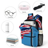 yanfind Children's Backpack  Honor Freedom Liberty Spangled Independence Usa Stripe Administration Hanging Memorial States Preschool Nursery Travel Bag