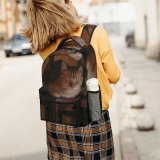 yanfind Children's Backpack Kitty Furniture Pet Seat Wooden Sleeping Resting Felidae Tabby Whiskers Wood Rest Preschool Nursery Travel Bag