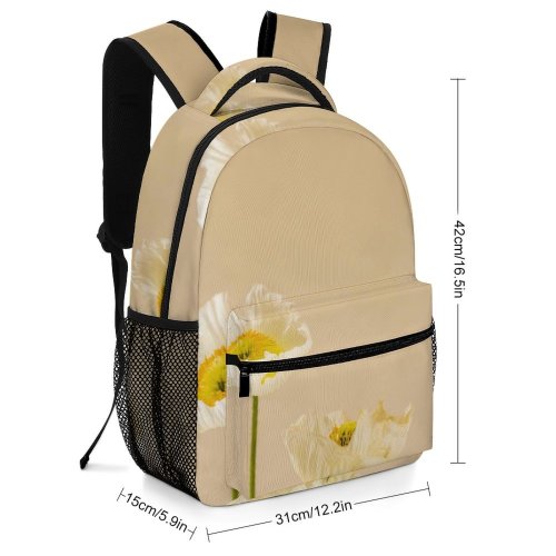 yanfind Children's Backpack Flower Plant Daisy  Daisies Anther Petal Pasture Song Farm Ridge Road Preschool Nursery Travel Bag