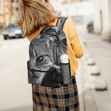 yanfind Children's Backpack Kitty Leaning  Pet Chain Fence Tabby Cute Adorable Face Cat Preschool Nursery Travel Bag