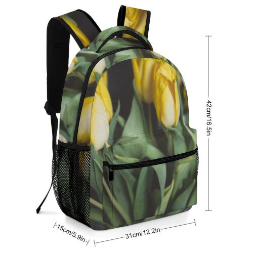 yanfind Children's Backpack Flower Flora Plant Tulip  Tulips Tullips Bouquet Crocus Floral Spring Petal Preschool Nursery Travel Bag