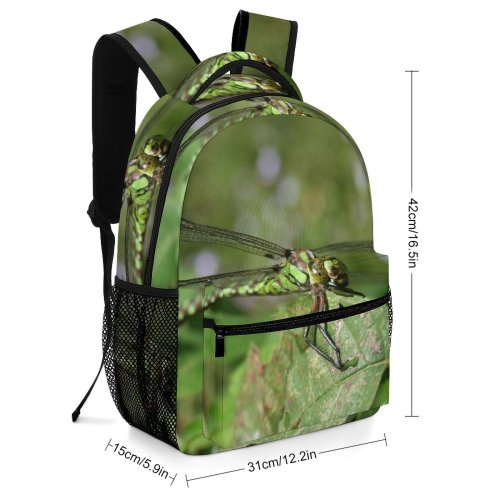 yanfind Children's Backpack Fly Insect Dragonflies Damseflies Net Winged Insects Damselfly Invertebrate Hawker Organism Preschool Nursery Travel Bag