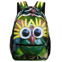 yanfind Children's Backpack  Focus Figure Colorful Decor Wooden  Toy Preschool Nursery Travel Bag