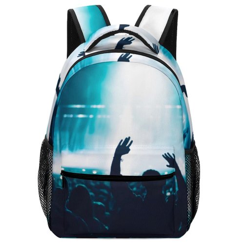 yanfind Children's Backpack Backlit  Festival Focus Entertainment Performance Lights Hands Depth Crowd Field Audience Preschool Nursery Travel Bag