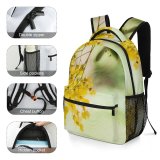 yanfind Children's Backpack Flower Plant  Pollen Apiaceae Vegetation Orchid Botanical Greenery Forest Artsy Garden Preschool Nursery Travel Bag