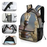 yanfind Children's Backpack  Focus Figure  Mind Tactics  Hobby  Chess Clever Checkerboard Preschool Nursery Travel Bag